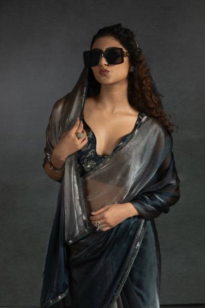 AKSHAYA 102A TO 102E DESIGNER READY MADE SATIN SILK SAREE WHOLESALER IN INDIA